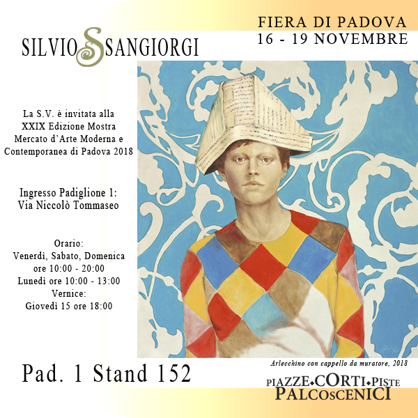 Silvio Sangiorgi Invito fiera Arte Padova 2018